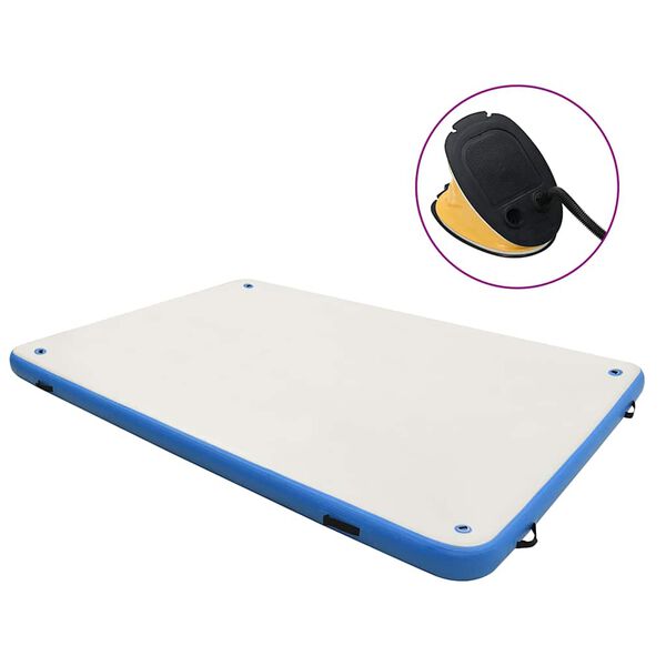 vidaXL k&eacute;k &eacute;s feh&eacute;r felf&uacute;jhat&oacute; &uacute;sz&oacute;matrac 300 x 300 x 15 cm