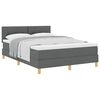 vidaXL Boxspring &aacute;gy matraccal S&ouml;t&eacute;tsz&uuml;rke 140 x 200 cm sz&ouml;vet