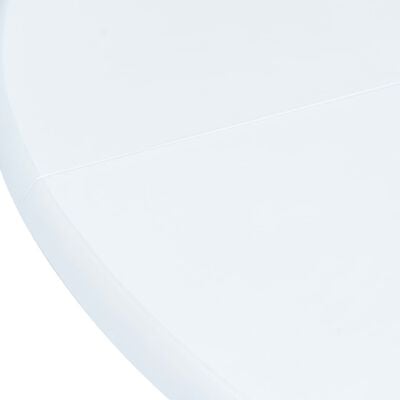 vidaXL fehér tömör gumifa étkezőasztal 106 cm