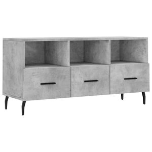 vidaXL betonsz&uuml;rke szerelt fa TV-szekr&eacute;ny 102 x 36 x 50 cm