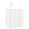 vidaXL Fürdőképernyő Homályosított 120 x 70 x 137 cm