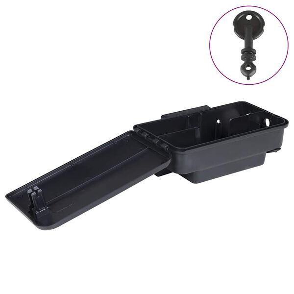 vidaXL 4 db fekete egérfogó 22x12,5x7,5 cm