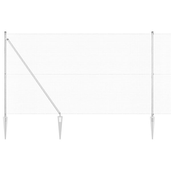 vidaXL Ker&iacute;t&eacute;soszlop Ez&uuml;st 50 x 1,5 m (12 x 12 mm h&aacute;l&oacute;) Ac&eacute;l