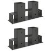 vidaXL Tűzifa Halmoz&oacute; Seg&eacute;d 2 db Antracitsz&uuml;rke 34 x 10 x 15 cm Ac&eacute;l