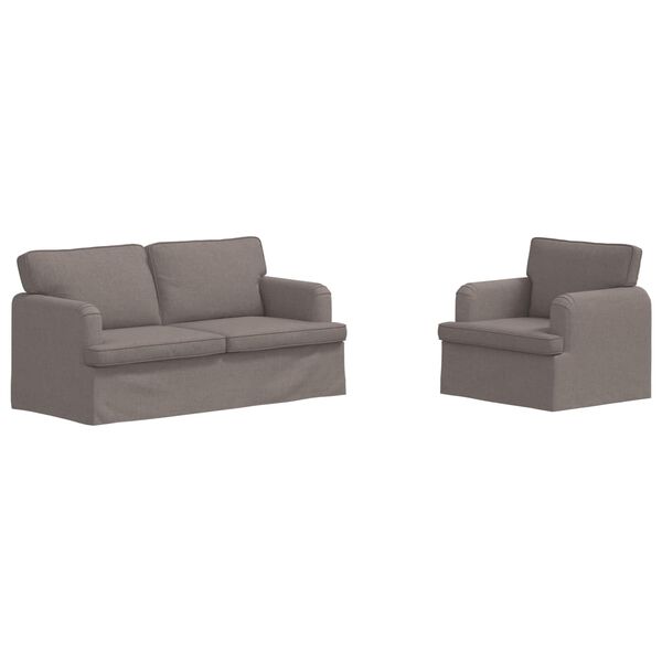 vidaXL Kanap&eacute; Szett 2 pcs T&oacute;psz&iacute;nű 162 x 80 x 85 cm sz&ouml;vet