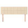 vidaXL 2 db krémszínű szövet fejtámla 72 x 5 x 78/88 cm