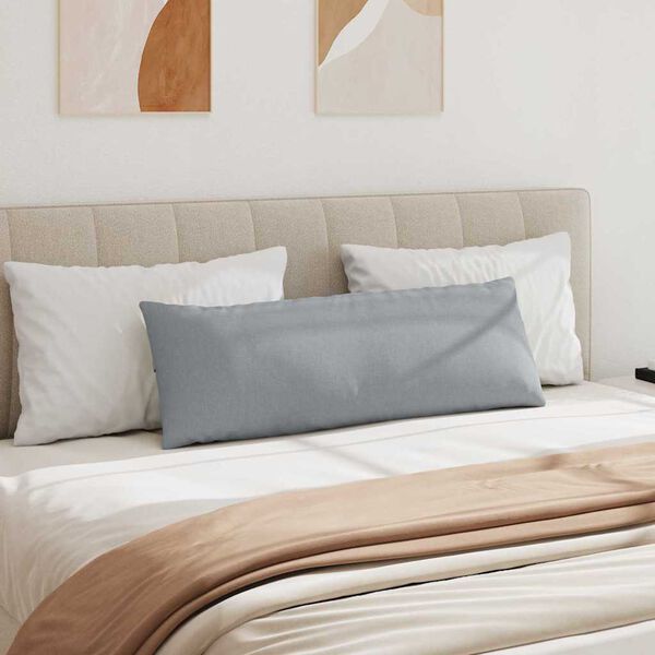 vidaXL Kanapé párnák 2 pcs Világosszürke 120 x 40 cm szövet