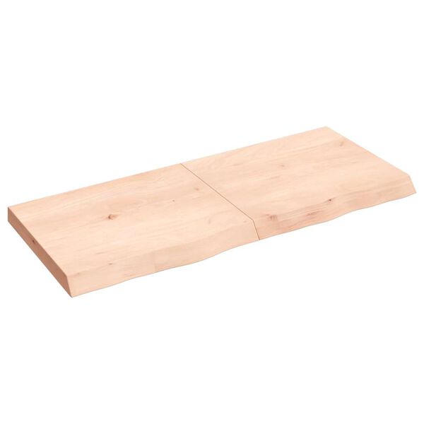 vidaXL kezeletlen t&ouml;m&ouml;r fa f&uuml;rdőszobai pult 120x50x(2-6) cm