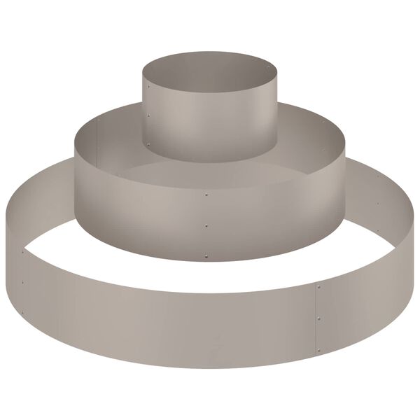 vidaXL Kerti cser&eacute;p Barna 120 x 120 x 20 cm Időj&aacute;r&aacute;s&aacute;ll&oacute; ac&eacute;l