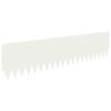 vidaXL Fűszeg&eacute;lyez&eacute;s 10 db 103 x 25 cm Ac&eacute;l Feh&eacute;r