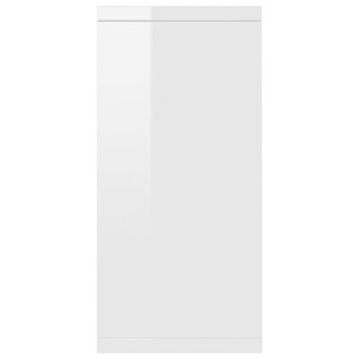 vidaXL magasfényű fehér forgácslap tálalószekrény 88 x 30 x 65 cm