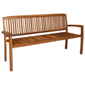 vidaXL 3 szem&eacute;lyes rak&aacute;solhat&oacute; t&ouml;m&ouml;r t&iacute;kfa kerti pad 159 cm