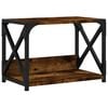 vidaXL 2 szintes f&uuml;st&ouml;s t&ouml;lgy sz&iacute;nű nyomtat&oacute;&aacute;llv&aacute;ny 44 x 26 x 31,5 cm