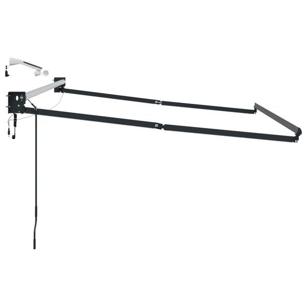 vidaXL Elektromos kih&uacute;zhat&oacute; napellenző keret Antracit 2,5 x 2 m