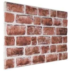 vidaXL Fali panelek 10 db 100 x 50 cm S&ouml;t&eacute;tbarna &eacute;s feh&eacute;r EPS Hab