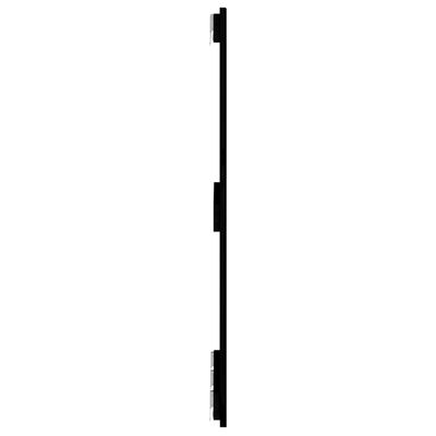 vidaXL fekete tömör fenyőfa fali fejtámla 166x3x90 cm