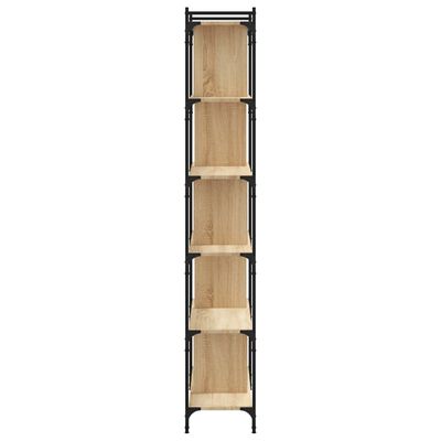 vidaXL 6 szintes sonoma-tölgyszínű fa könyvespolc 76 x 32 x 192 cm
