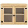 vidaXL Cabinet polcokkal tárolóval Méz 60 x 32 x 40 cm Tömör fenyőfa