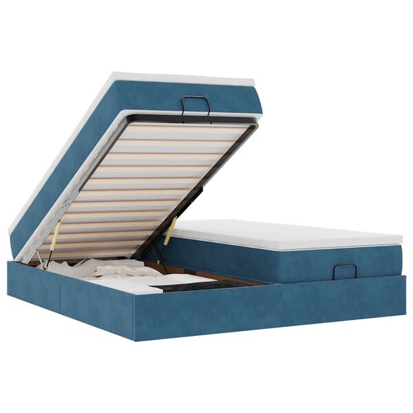 vidaXL Ottom&aacute;n &aacute;gykeret matracokkal s&ouml;t&eacute;tk&eacute;k 160x200cm b&aacute;rsony