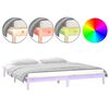 vidaXL t&ouml;m&ouml;r fa &aacute;gykeret LED-ekkel 180x200 cm (Super King)