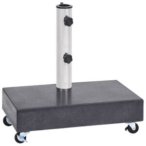vidaXL fekete gr&aacute;nit napernyőtalp 45 x 25 x 8 cm