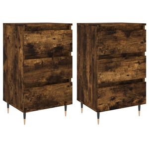 vidaXL 2 db f&uuml;st&ouml;s t&ouml;lgy sz&iacute;nű szerelt fa &eacute;jjeliszekr&eacute;ny 40x35x69 cm