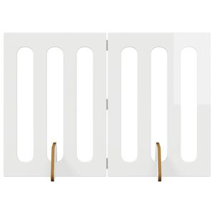 vidaXL Hajthat&oacute; &aacute;llatker&iacute;t&eacute;s 2 db Magasf&eacute;nyű Feh&eacute;r 100,5 x 38 x 70 cm
