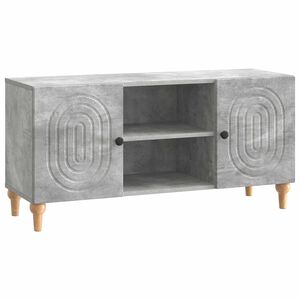vidaXL TV szekr&eacute;ny Betonsz&uuml;rke 102 x 34,5 x 50 cm Szerelt Fa