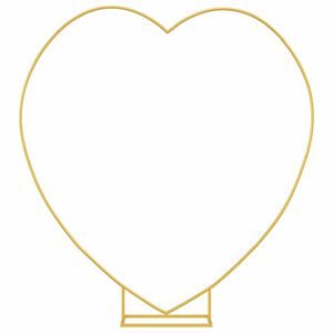 vidaXL Esk&uuml;vői &Iacute;v Arany 195 x 35 x 211 cm Ac&eacute;l