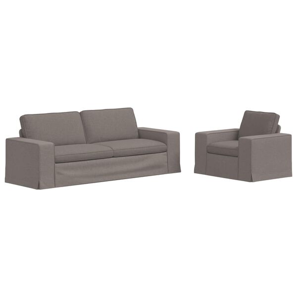 vidaXL Kanap&eacute; 2 pcs T&oacute;psz&iacute;nű 182 x 80 x 82 cm sz&ouml;vet