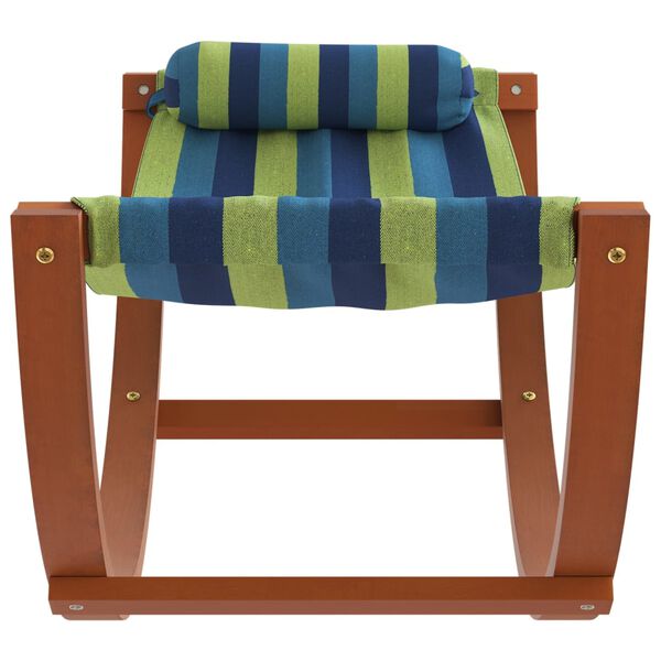 vidaXL kék és zöld szövet ringató függőágy gyerekeknek