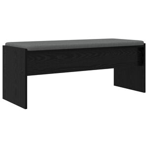 vidaXL Előt&eacute;r pad p&aacute;rn&aacute;val Fekete t&ouml;lgy 103 x 38 x 40 cm