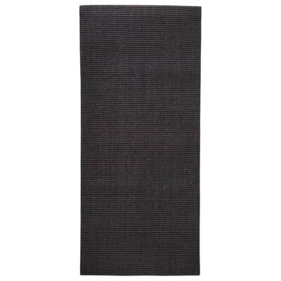 vidaXL fekete természetes szizálszőnyeg 66 x 150 cm