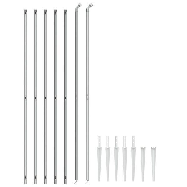 vidaXL ez&uuml;stsz&iacute;nű dr&oacute;tker&iacute;t&eacute;s c&ouml;vekekkel 1,6 x 10 m