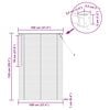 vidaXL Zsaluzia &Aacute;ll&iacute;that&oacute; Feh&eacute;r 150 x 100 cm PVC