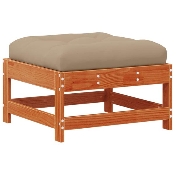 vidaXL Kerti l&aacute;btart&oacute; T&ouml;m&ouml;r fenyő Viaszbarna