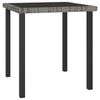 vidaXL sz&uuml;rke polyrattan kerti &eacute;tkezőasztal 70 x 70 x 73 cm