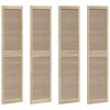 vidaXL Sz&eacute;fajt&oacute; 4 db Term&eacute;szetes 201 x 2,1 x 49,5 cm T&ouml;m&ouml;r Fenyőfa