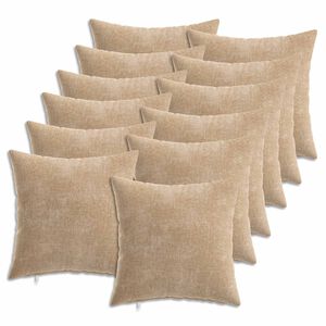 vidaXL P&aacute;rna huzat 12 db HEERLEN T&oacute;psz&iacute;nű 40 x 40 cm Chenille Sz&ouml;vet