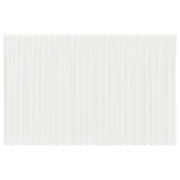 vidaXL Csipk&eacute;s F&uuml;gg&ouml;ny f&uuml;gg&ouml;ny&ouml;kkel Vir&aacute;gos Feh&eacute;r 260x750cm Poli&eacute;szter