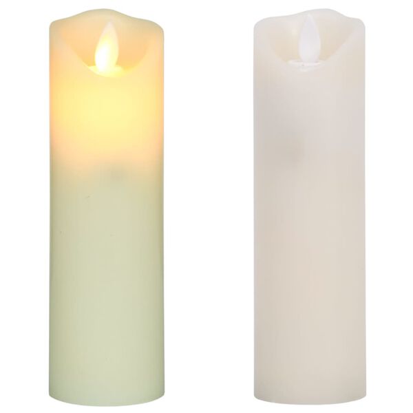 vidaXL 5 darabos meleg fehér LED-es gyertyaszett távirányítóval