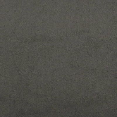 vidaXL sötétszürke bársony zsebrugós ágymatrac 120 x 190 x 20 cm