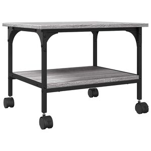vidaXL 2 szintes sz&uuml;rke sonoma sz&iacute;nű nyomtat&oacute;&aacute;llv&aacute;ny 50 x 40 x 38 cm