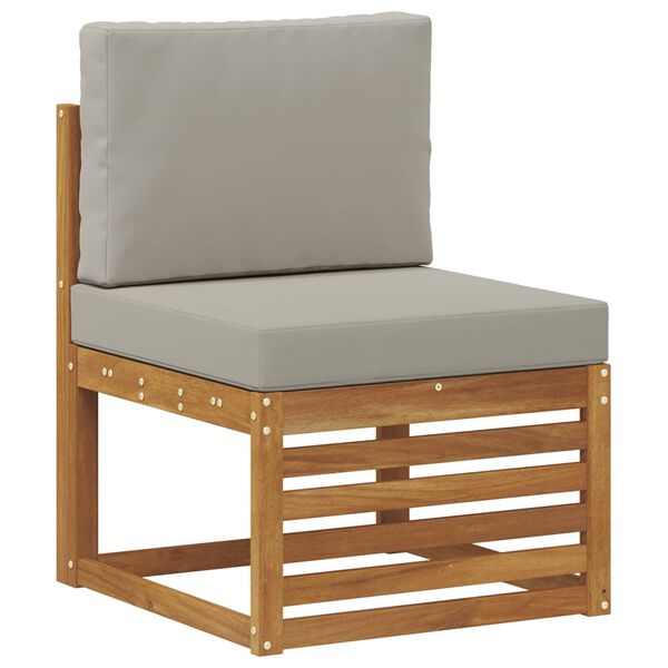 vidaXL K&uuml;lt&eacute;ri kanap&eacute; szett 3 pcs Term&eacute;szetes &eacute;s Vil&aacute;gossz&uuml;rke