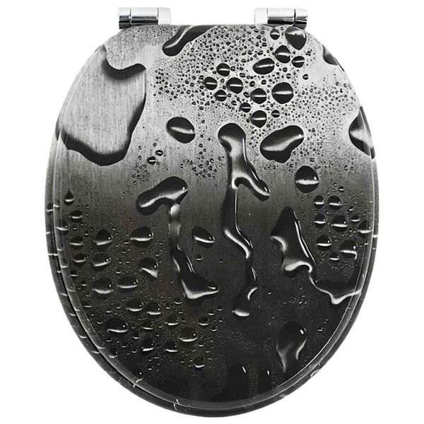 vidaXL L&aacute;gy z&aacute;r&oacute;d&aacute;s&uacute; WC &uuml;lőke Sz&uuml;rke 44 x 38 cm MDF lap