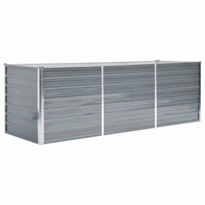 vidaXL sz&uuml;rke horganyzott ac&eacute;l kerti magas&aacute;gy&aacute;s 240 x 80 x 77 cm