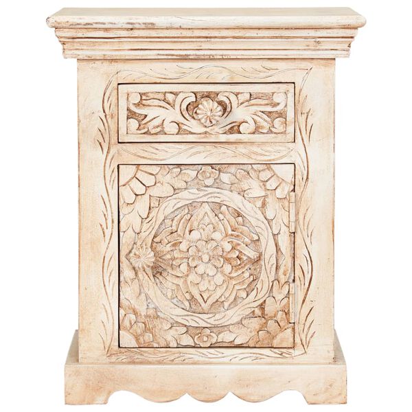 vidaXL tömör mangófa éjjeliszekrény 40 x 30 x 50 cm