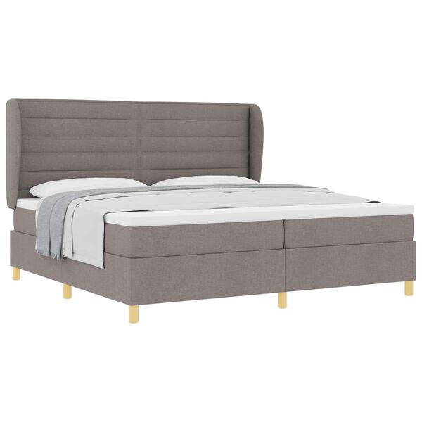 vidaXL Boxspring &aacute;gy matraccal S&ouml;t&eacute;tsz&uuml;rke 90x190 cm Sz&ouml;vet T&oacute;psz&iacute;nű
