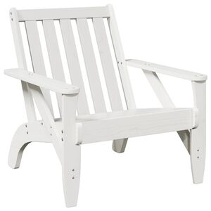 vidaXL Kerti adirondack sz&eacute;k feh&eacute;r 75x77x77 cm t&ouml;m&ouml;r fa fenyőfa