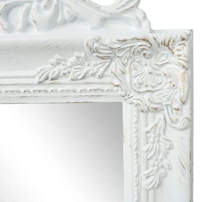 vidaXL fehér barokk stílusú szabadon álló tükör 160 x 40 cm